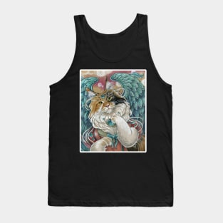 Angel Cat Princess - White Outlined Version Tank Top